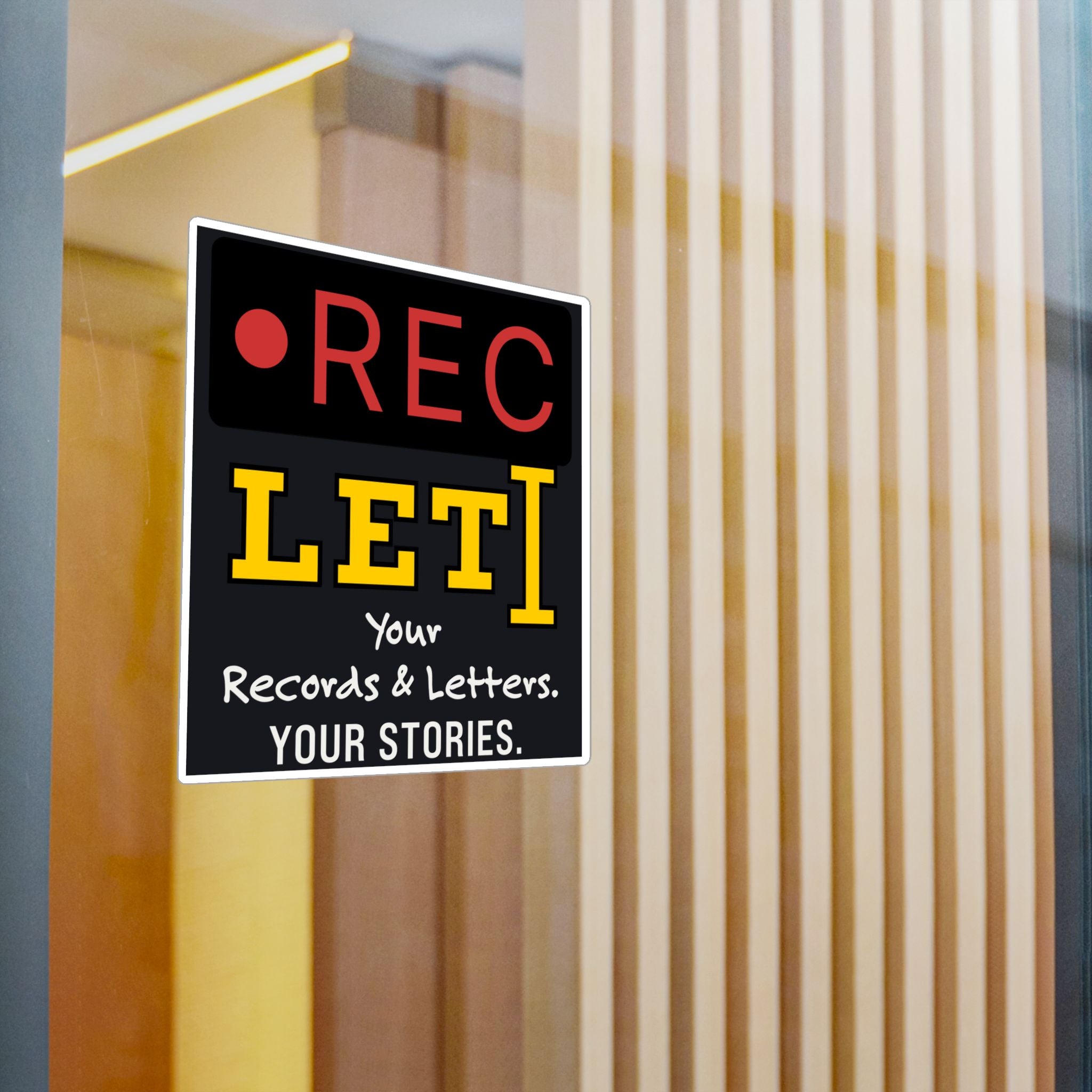 RecLet: Your Records & Letters. Your Stories. Vinyl Decals