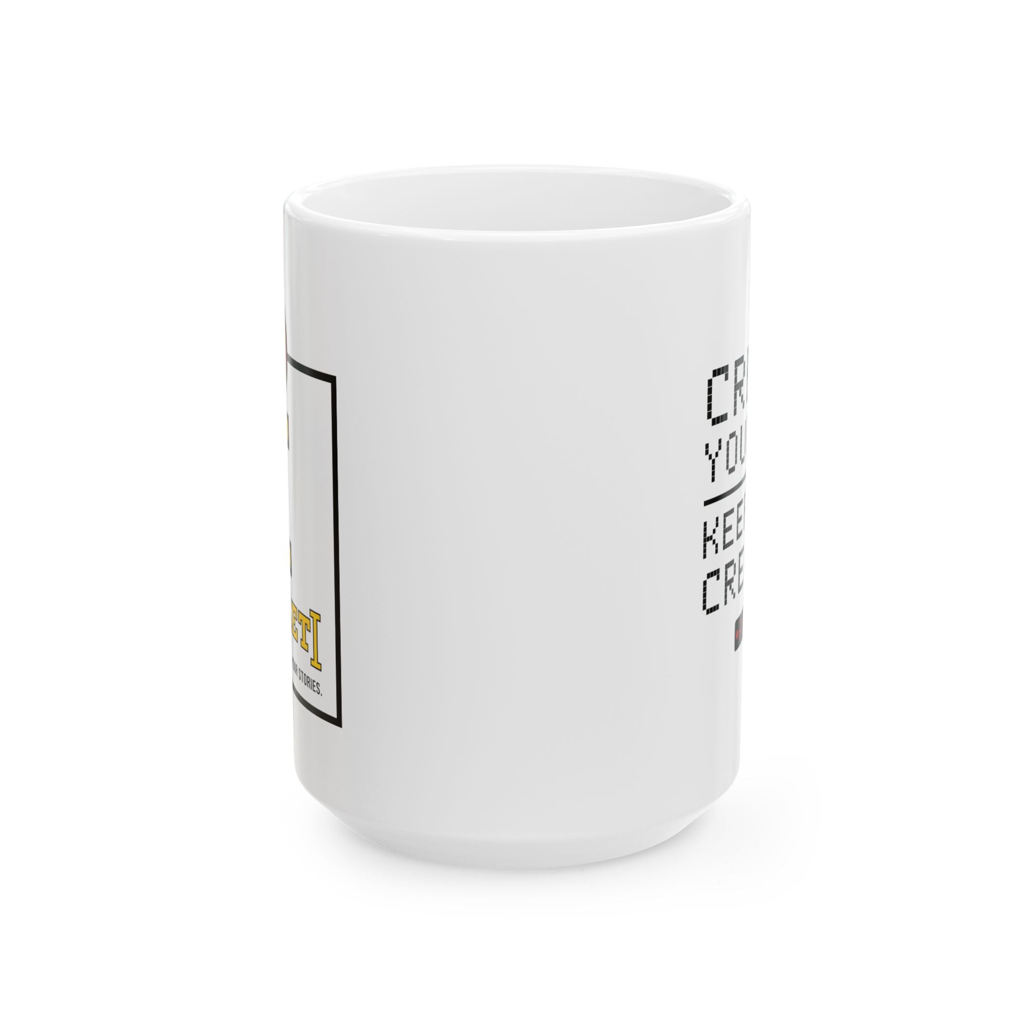 RecLet DIB Seal "Create Your Way | Keep Your Creation" Ceramic Mug, (11oz, 15oz)