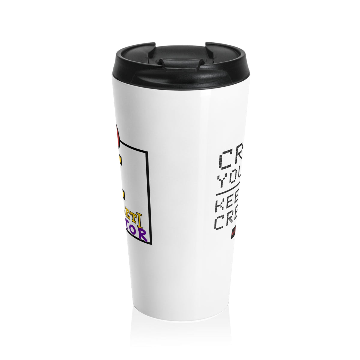RecLet Creator DIB Seal "Create Your Way | Keep Your Creation" Stainless Steel Travel Mug