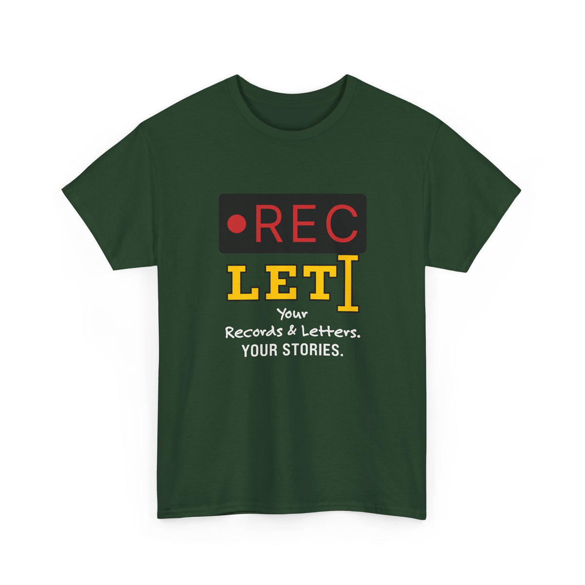 RecLet Your Records & Letters. Your Stories. T-shirt