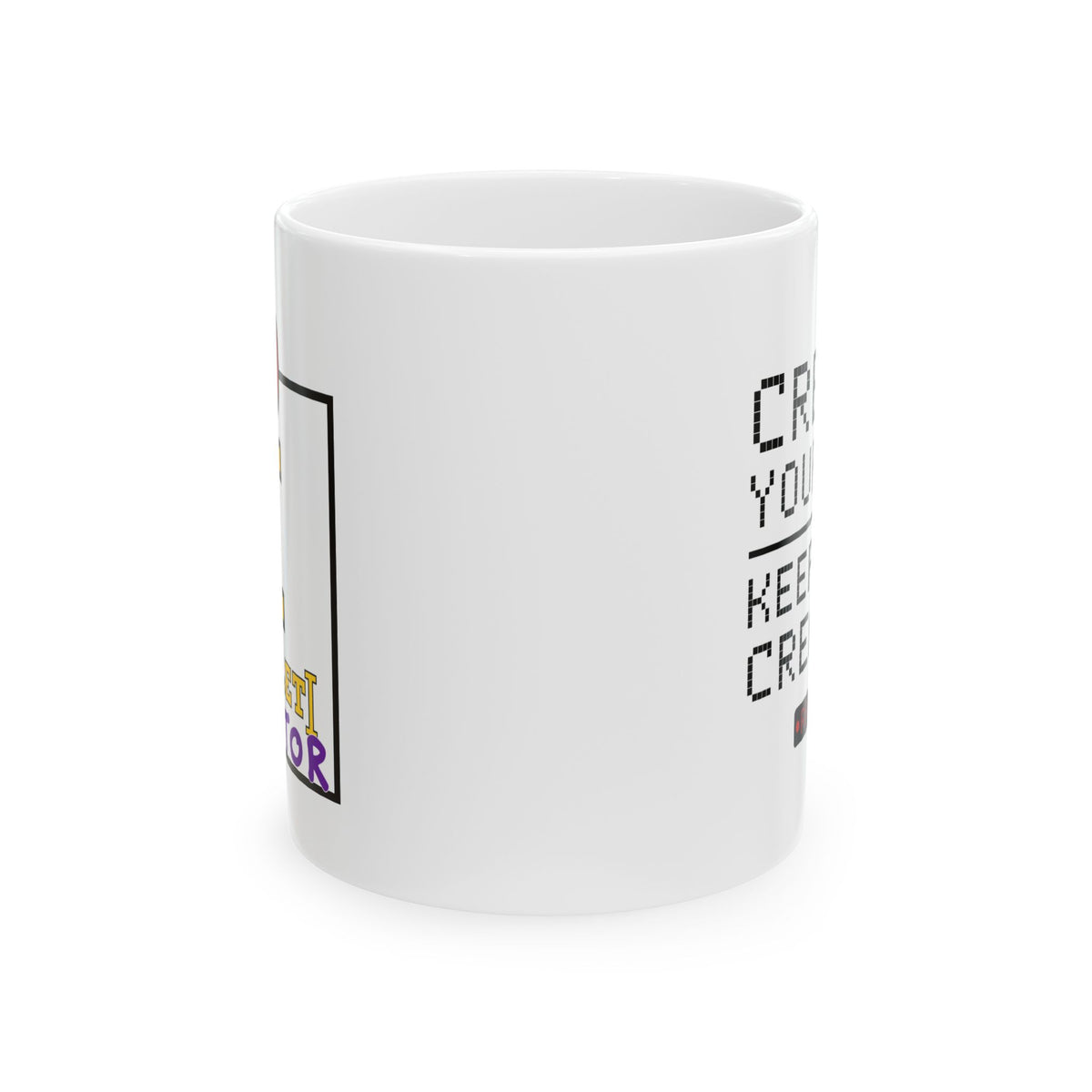 RecLet Creator DIB Seal "Create Your Way | Keep Your Creation" Ceramic Mug, (11oz, 15oz)