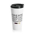 RecLet DIB Seal "Create Your Way | Keep Your Creation" Stainless Steel Travel Mug