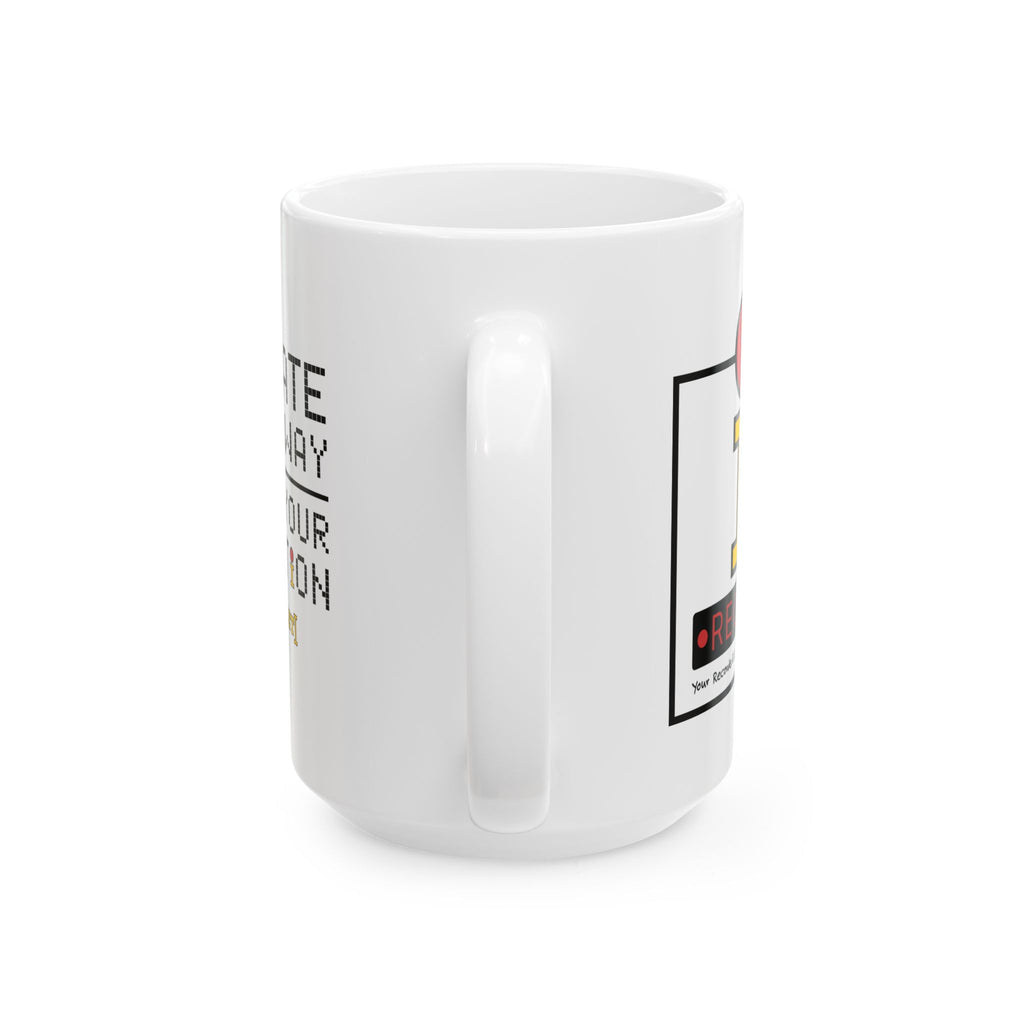 RecLet DIB Seal "Create Your Way | Keep Your Creation" Ceramic Mug, (11oz, 15oz)